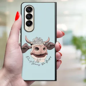 MY ART Ochranný kryt pre Samsung Galaxy Z Fold4 5G HAPPY COW (181)