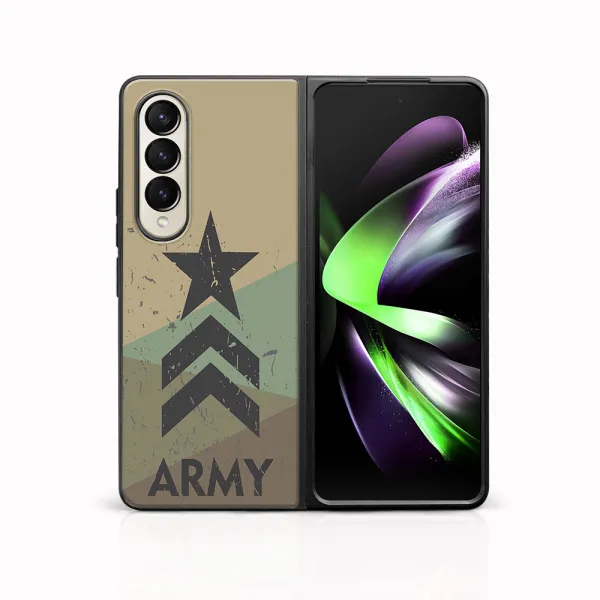 MY ART Ochranný kryt pre Samsung Galaxy Z Fold4 5G ARMY (236)