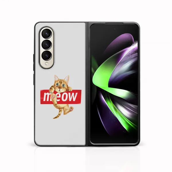 MY ART Ochranný kryt pre Samsung Galaxy Z Fold4 5G MEOW (183)