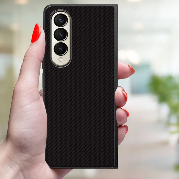MY ART Ochranný kryt pre Samsung Galaxy Z Fold4 5G CARBON (231)