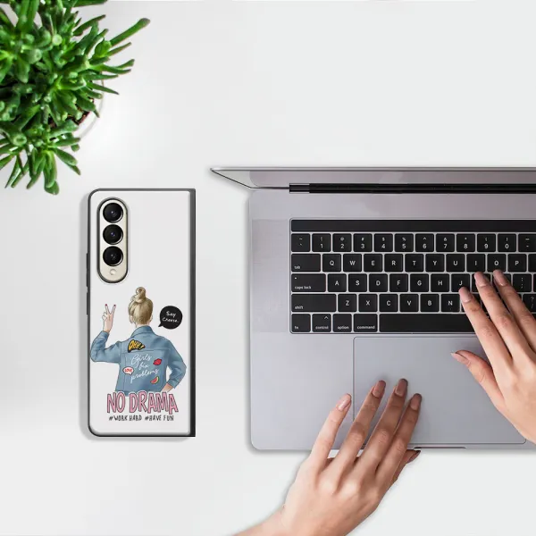 MY ART Ochranný kryt pre Samsung Galaxy Z Fold4 5G NO DRAMA (138)