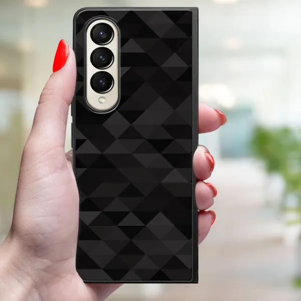 MY ART Ochranný kryt pre Samsung Galaxy Z Fold4 5G BLACK TRIANGLES (232)