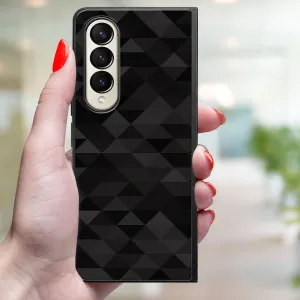 MY ART Ochranný kryt pre Samsung Galaxy Z Fold4 5G BLACK TRIANGLES (232)