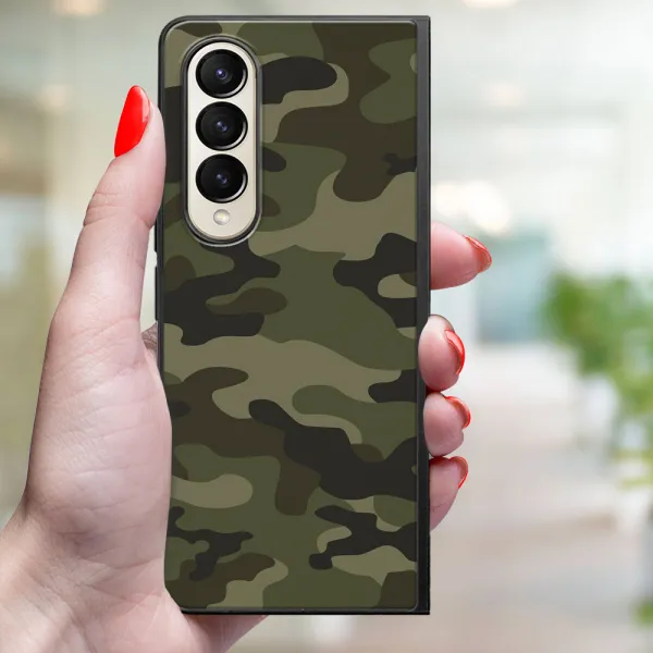 MY ART Ochranný kryt pre Samsung Galaxy Z Fold4 5G GREEN CAMO (235)