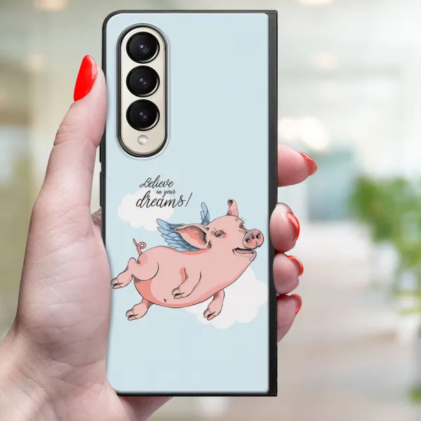 MY ART Ochranný kryt pre Samsung Galaxy Z Fold 3 5G  PIG (186)