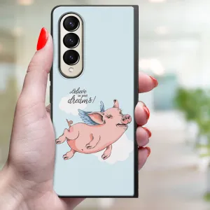 MY ART Ochranný kryt pre Samsung Galaxy Z Fold 3 5G  PIG (186)
