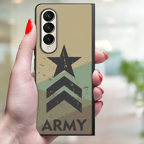 MY ART Ochranný kryt pre Samsung Galaxy Z Fold4 5G ARMY (236)
