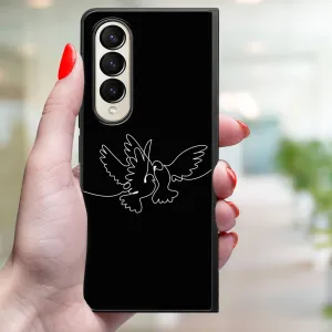MY ART Ochranný kryt pre Samsung Galaxy Z Fold4 5G WHITE DOVE (195)