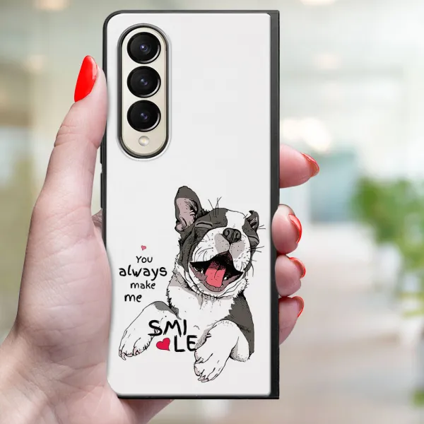 MY ART Ochranný kryt pre Samsung Galaxy Z Fold4 5G SMILE (189)