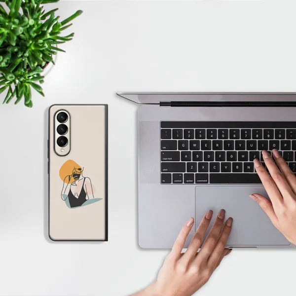 MY ART Ochranný kryt pre Samsung Galaxy Z Fold4 5G WOMAN (197)