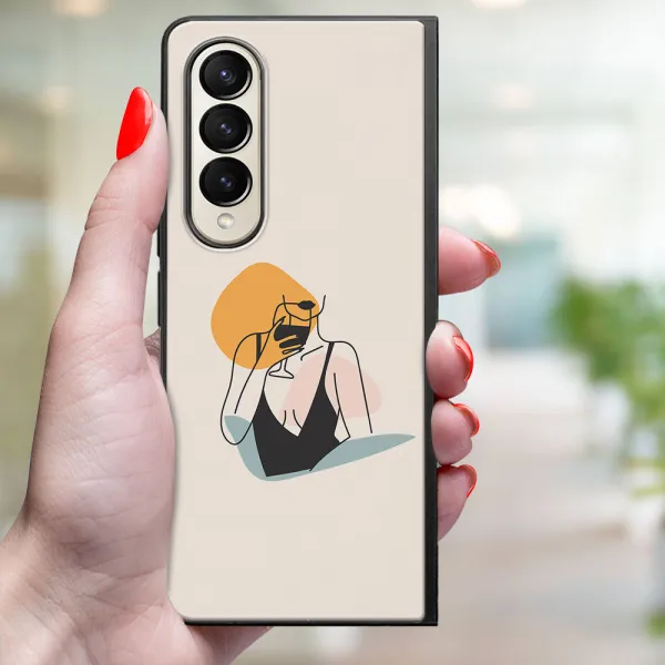 MY ART Ochranný kryt pre Samsung Galaxy Z Fold4 5G WOMAN (197)