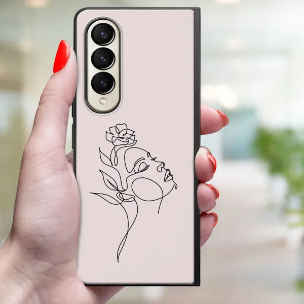 MY ART Ochranný kryt pre Samsung Galaxy Z Fold 3 5G ROSE GIRL (198)