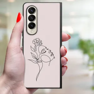 MY ART Ochranný kryt pre Samsung Galaxy Z Fold 3 5G ROSE GIRL (198)