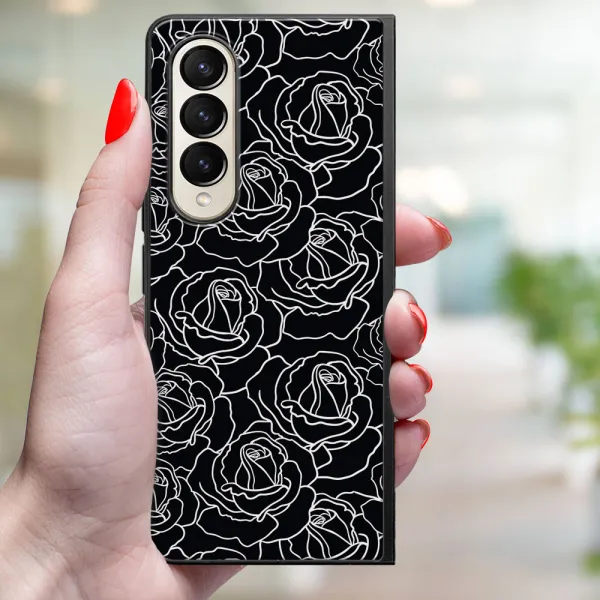 MY ART Ochranný kryt pre Samsung Galaxy Z Fold4 5G ROSES (172)