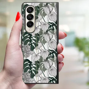 MY ART Ochranný kryt pre Samsung Galaxy Z Fold4 5G LEAF (175)
