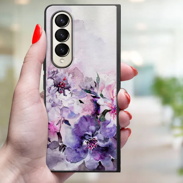 MY ART Ochranný kryt pre Samsung Galaxy Z Fold 3 5G PEONIES (156)