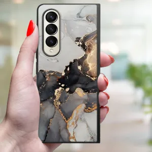 MY ART Ochranný kryt pre Samsung Galaxy Z Fold4 5G GREY MARBLE (140)