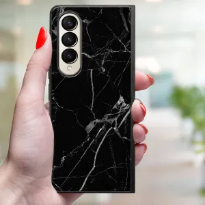 MY ART Ochranný kryt pre Samsung Galaxy Z Fold4 5G BLACK MARBLE (142)