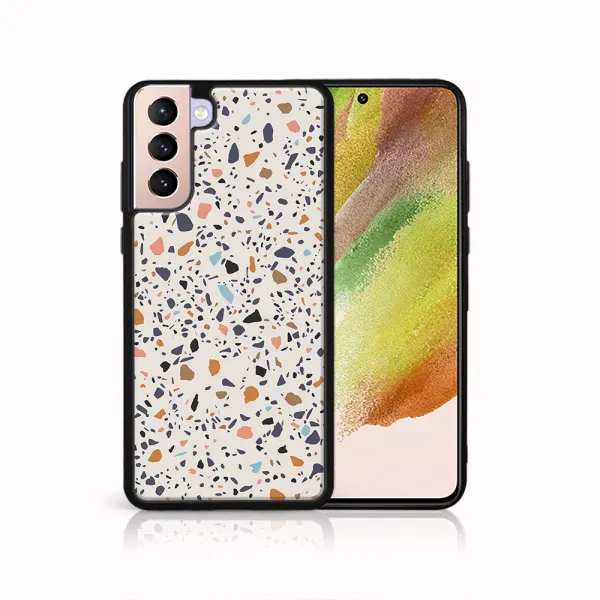 MY ART Ochranný kryt pre Samsung Galaxy S22 5G BEIGE TERRAZZO (162)