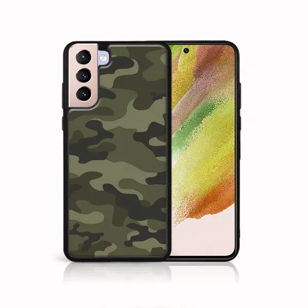 MY ART Ochranný kryt pre Samsung Galaxy S22 5G GREEN CAMO (235)