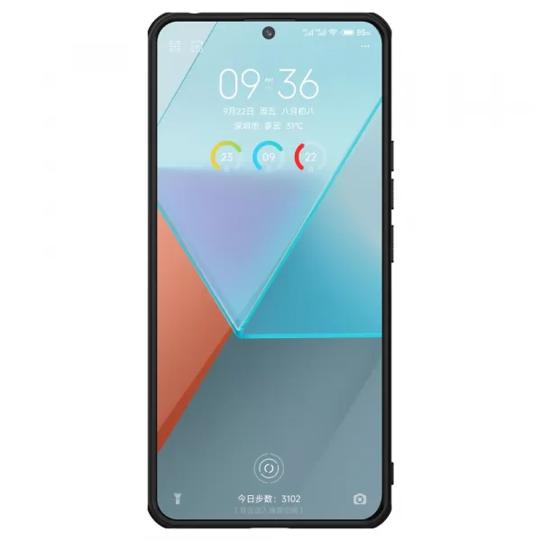 NILLKIN FROSTED Ochranný kryt pre Xiaomi Redmi Note 13 Pro 5G / Poco X6 5G čierny