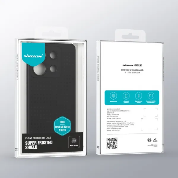 NILLKIN FROSTED Ochranný kryt pre Xiaomi Redmi Note 13 Pro 5G / Poco X6 5G čierny