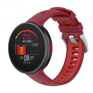 SPORTY Vymeniteľný silikónový remienok Polar Vantage V2 červený