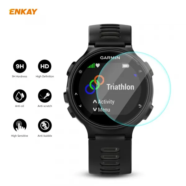 ENKAY Tvrdené sklo pre hodinky Garmin Forerunner 735 / 735XT