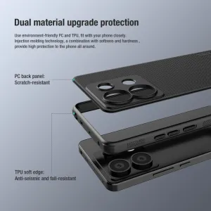 NILLKIN FROSTED Ochranný kryt pre Xiaomi Redmi Note 13 Pro 5G / Poco X6 5G čierny