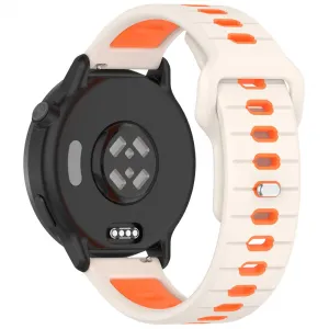 SPORTY Vymeniteľný silikónový remienok Garmin Vivoactive 5 / Vivoactive 6 bielo-oranžový