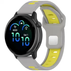 SPORTY Vymeniteľný silikónový remienok Garmin Vivoactive 5 / Vivoactive 6 žlto-šedý