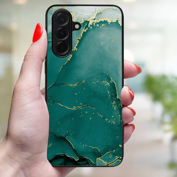 MY ART Ochranný kryt pre Samsung Galaxy A36 GREEN MARBLE (145)