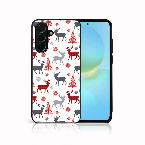 MY ART Kryt s vianočným dizajnom Samsung Galaxy A36 DEER (068)