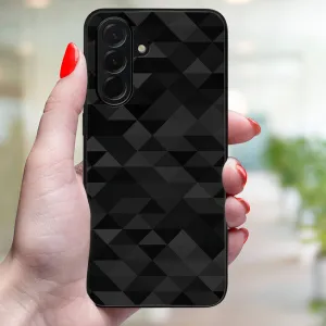 MY ART Ochranný kryt pre Samsung Galaxy A36 BLACK TRIANGLES (232)