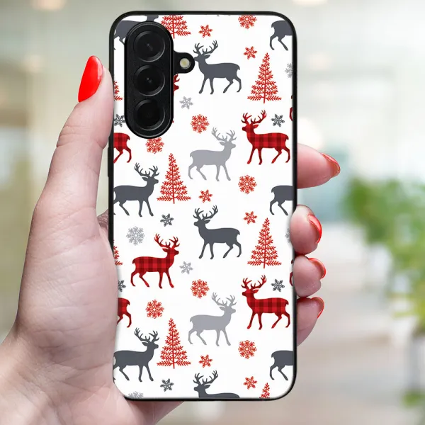 MY ART Kryt s vianočným dizajnom Samsung Galaxy A36 DEER (068)