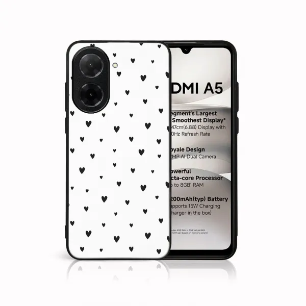 MY ART Ochranný kryt pre Xiaomi Redmi A5 BLACK HEARTS (167)