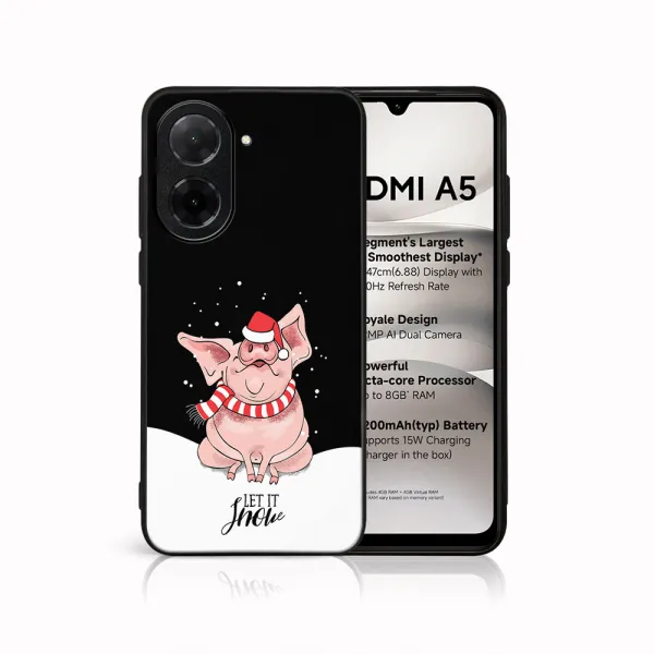 MY ART Kryt s vianočným dizajnom Xiaomi Redmi A5 LET IT SNOW (075)