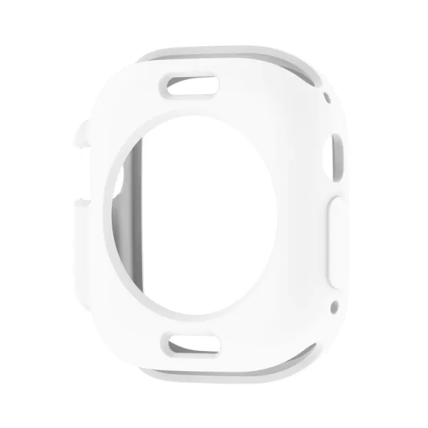 TPU HALF COVER Obal pre Apple Watch Ultra 1 / 2 / 3 49mm biely