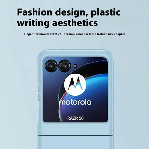 PLASTIC Ochranný plastový kryt pre Motorola Razr 60 / Razr 70 biely