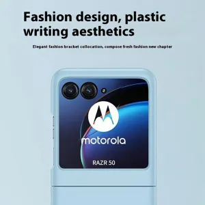 PLASTIC Ochranný plastový kryt pre Motorola Razr 60 / Razr 70 biely