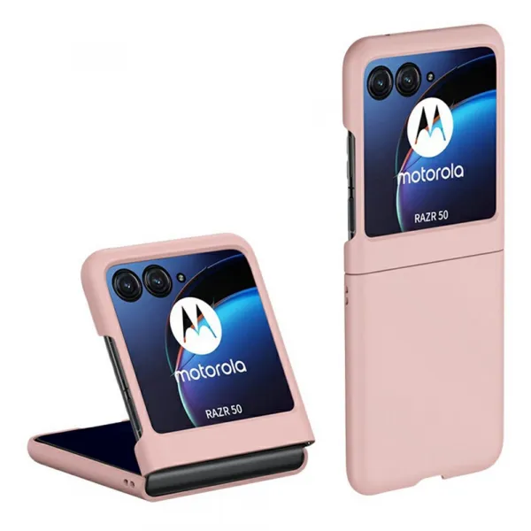 PLASTIC Ochranný plastový kryt pre Motorola Razr 60 / Razr 70 svetloružový