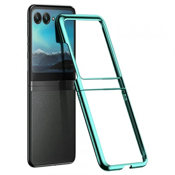 ELECTRO Plastový obal pre Motorola Razr 60 / Razr 70 zelený