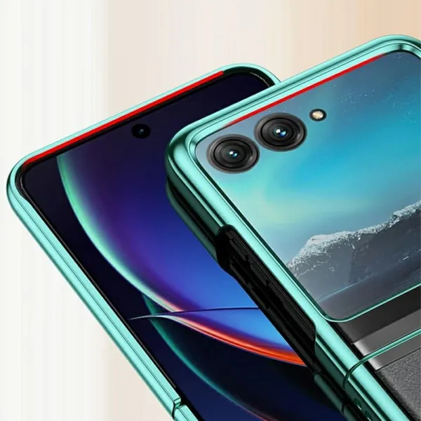 ELECTRO Plastový obal pre Motorola Razr 60 / Razr 70 zelený