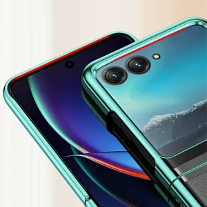 ELECTRO Plastový obal pre Motorola Razr 60 / Razr 70 zelený