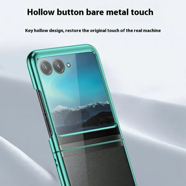 ELECTRO Plastový obal pre Motorola Razr 60 / Razr 70 zelený