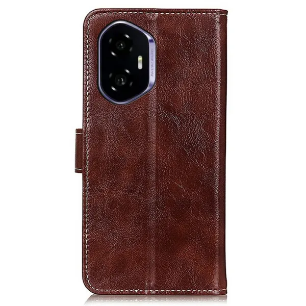 RETRO Peňaženkový obal Honor 400 5G hnedý