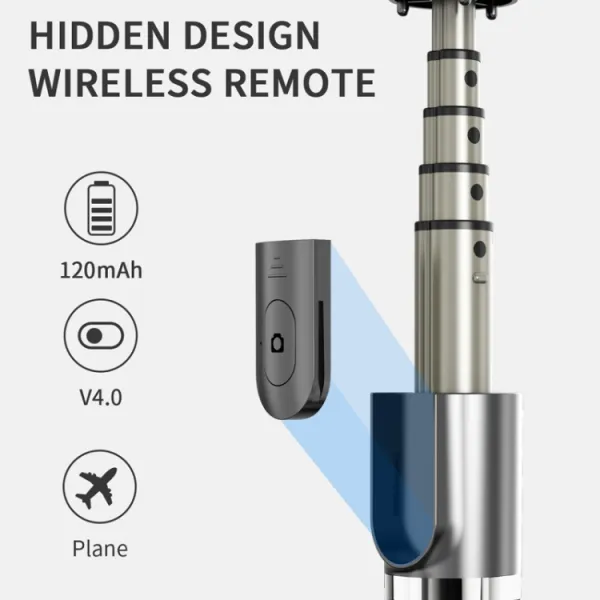 L03 Bluetooth selfie tyč so statívom čierna