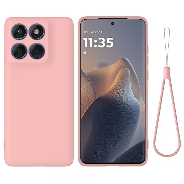 RUBBER Ochranný obal pre Motorola Edge 60 Pro ružový