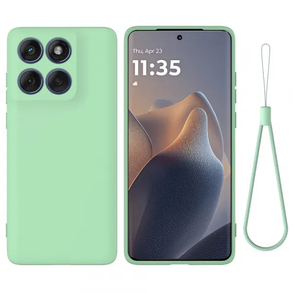 RUBBER Ochranný obal pre Motorola Edge 60 Pro zelený