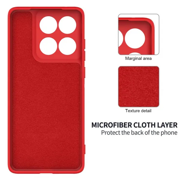 RUBBER Ochranný obal pre Motorola Edge 60 Pro červený